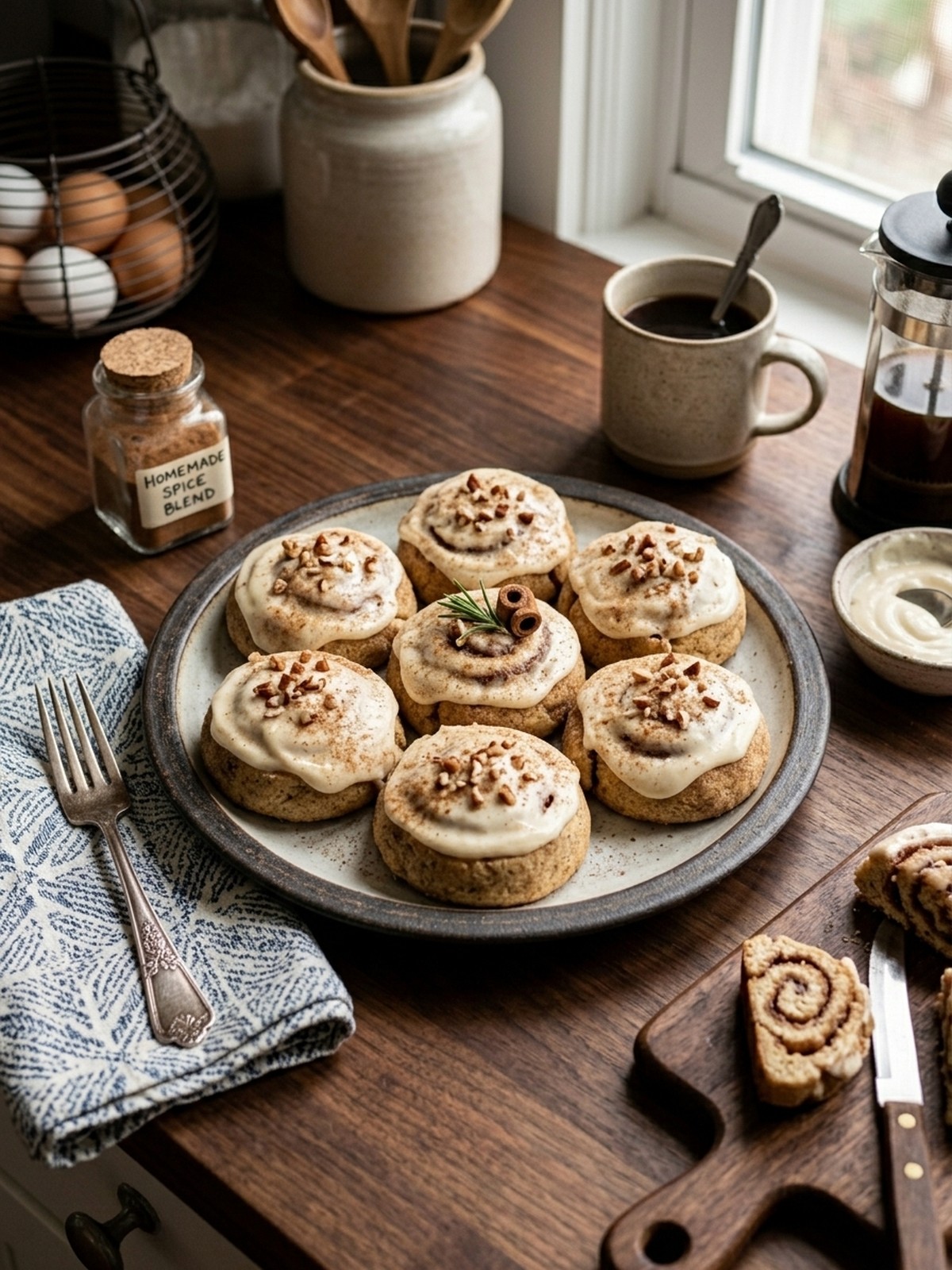 Serving and variation ideas for Cinnamon Roll Cookies