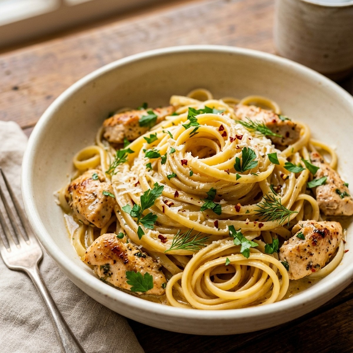 Cowboy Butter Chicken Linguine