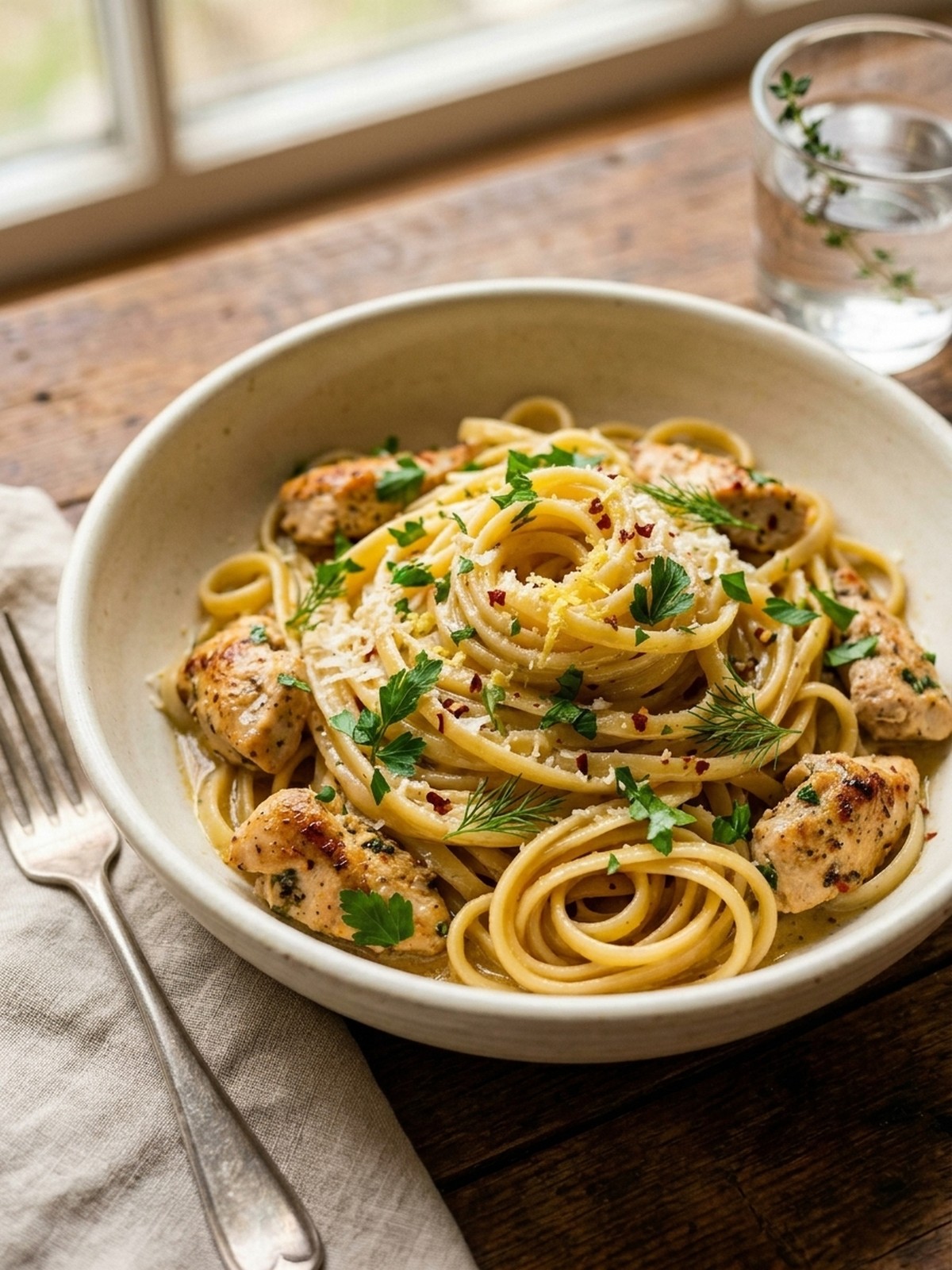 Serving and variation ideas for Cowboy Butter Chicken Linguine