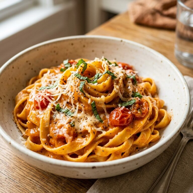 Creamy Tomato Garlic Pasta Recipe