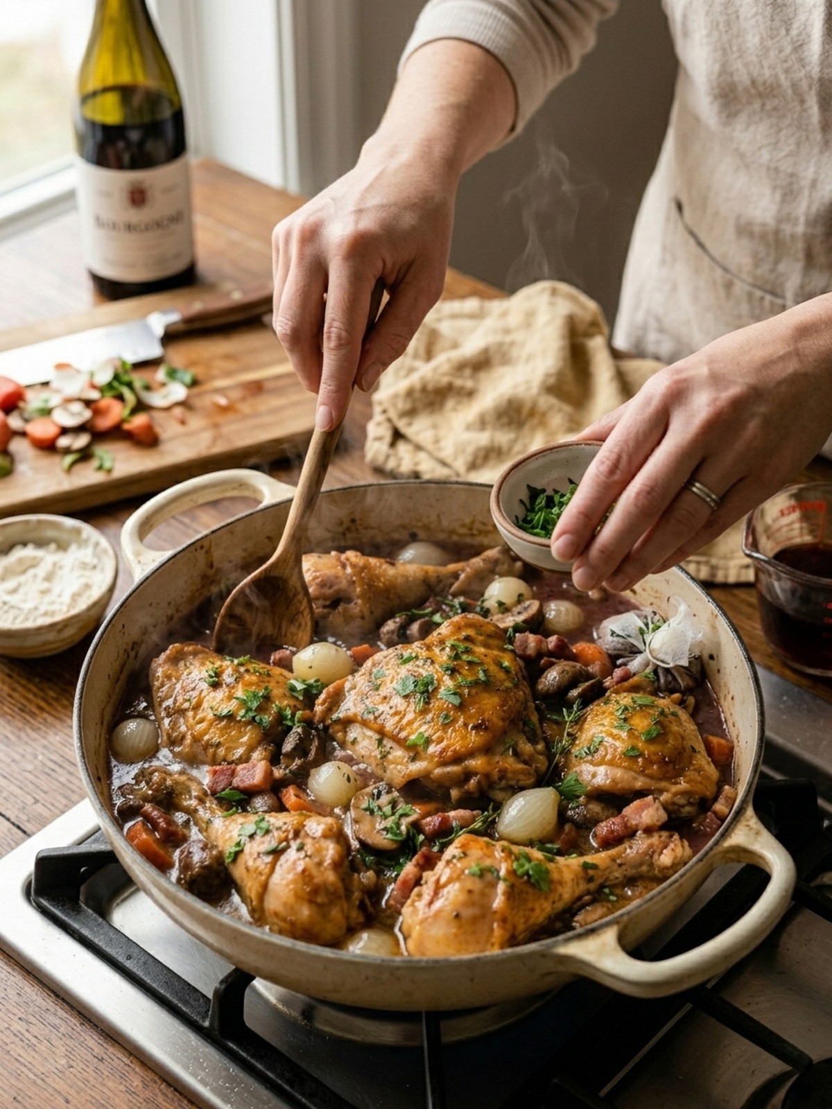 Step by step preparation of French Chicken Casserole