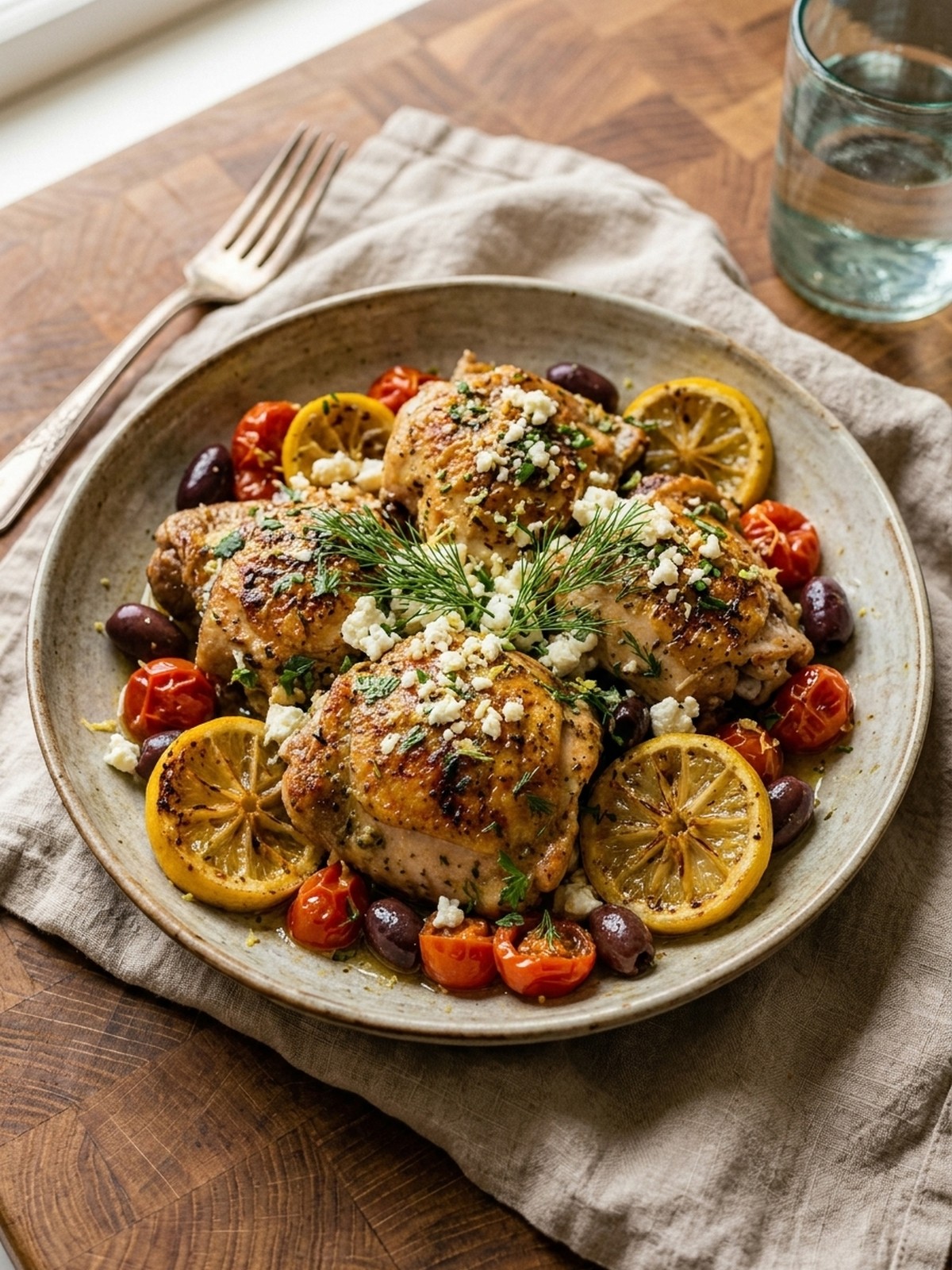 Serving and variation ideas for Greek Chicken With Lemon And Feta