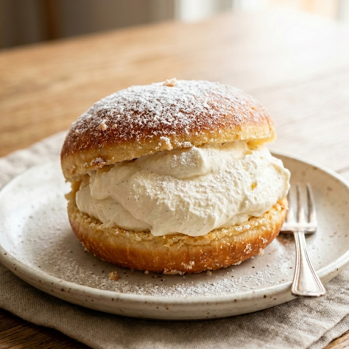 Korean Milk Cream Donut