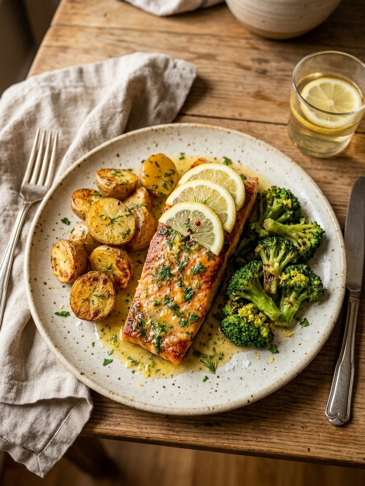 Serving and variation ideas for Lemon Butter Salmon With Crispy Potatoes And Broccoli