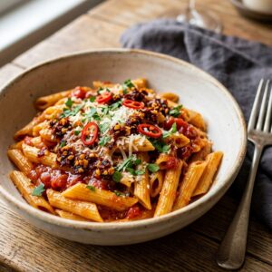 Penne Arrabbiata With Chili Crisp